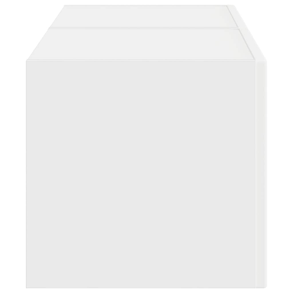 TV vægskab 2 pcs Hvid 60 x 31 x 29.5 cm Konstrueret træ