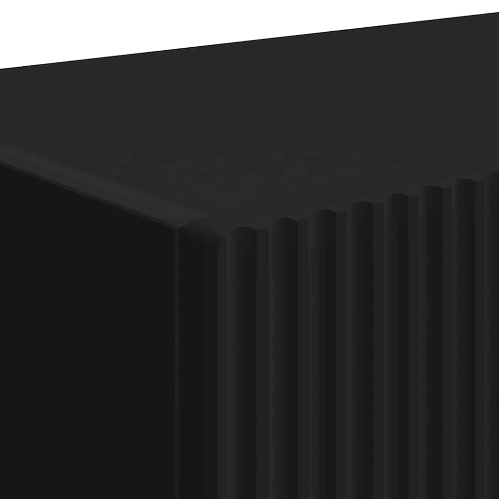 TV vægskab Vægmonteret Sort 60 x 31 x 29.5 cm Konstrueret træ