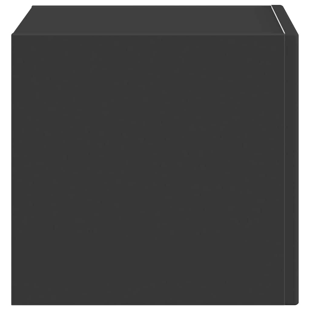 TV vægskab Vægmonteret Sort 60 x 31 x 29.5 cm Konstrueret træ