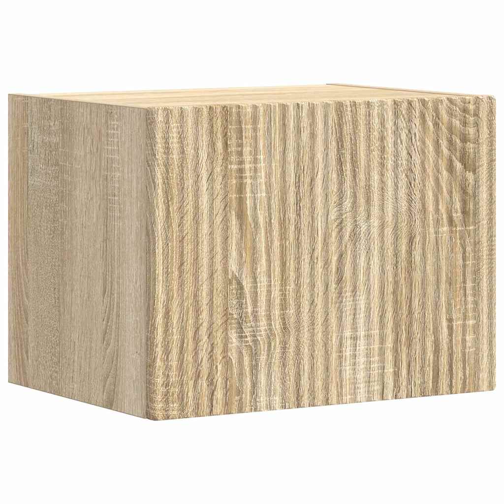 TV vægskab 2 pcs Sonoma 39 x 31 x 29,5 cm Konstrueret træ