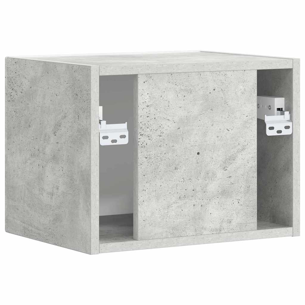 TV vægskab Vægmonteret Beton 60 x 31 x 29.5 cm Konstrueret træ