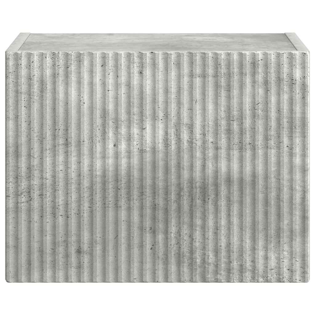 TV vægskab Vægmonteret Beton 60 x 31 x 29.5 cm Konstrueret træ