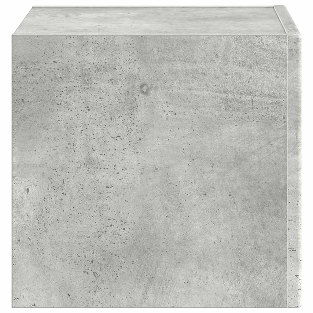 TV vægskab Vægmonteret Beton 60 x 31 x 29.5 cm Konstrueret træ