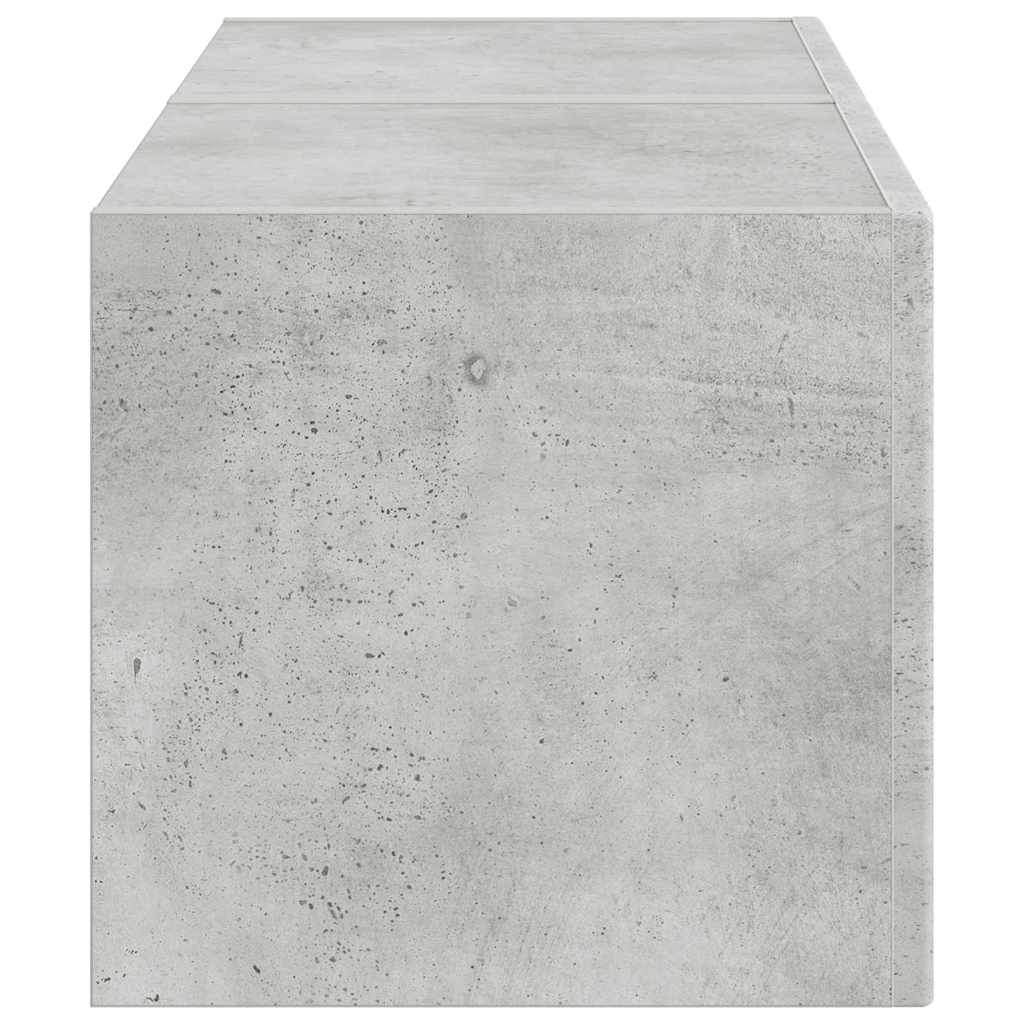 TV vægskab 2 pcs Beton 60 x 31 x 29.5 cm Konstrueret træ