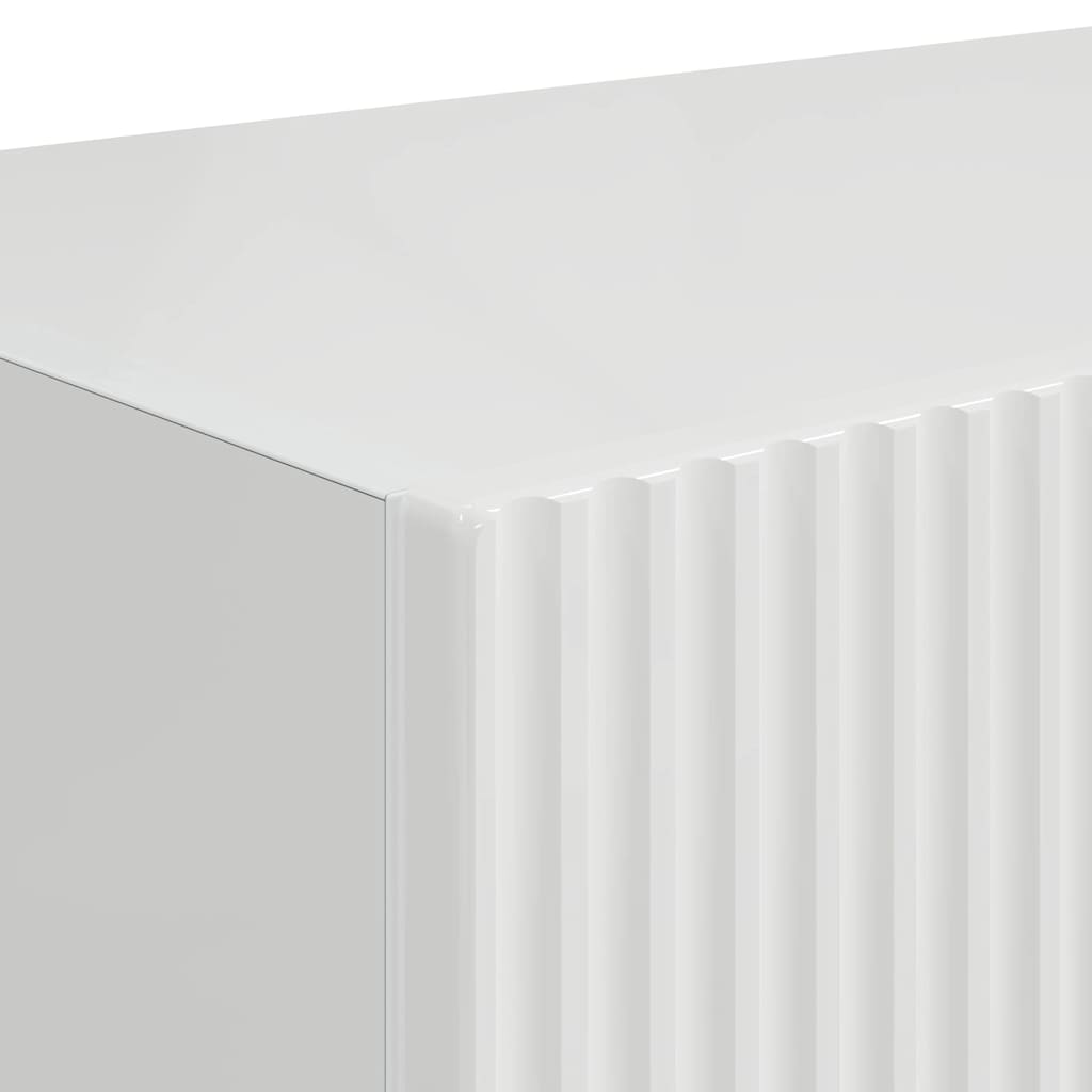 TV vægskab Gloss Hvid 60 x 31 x 29.5 cm Konstrueret træ