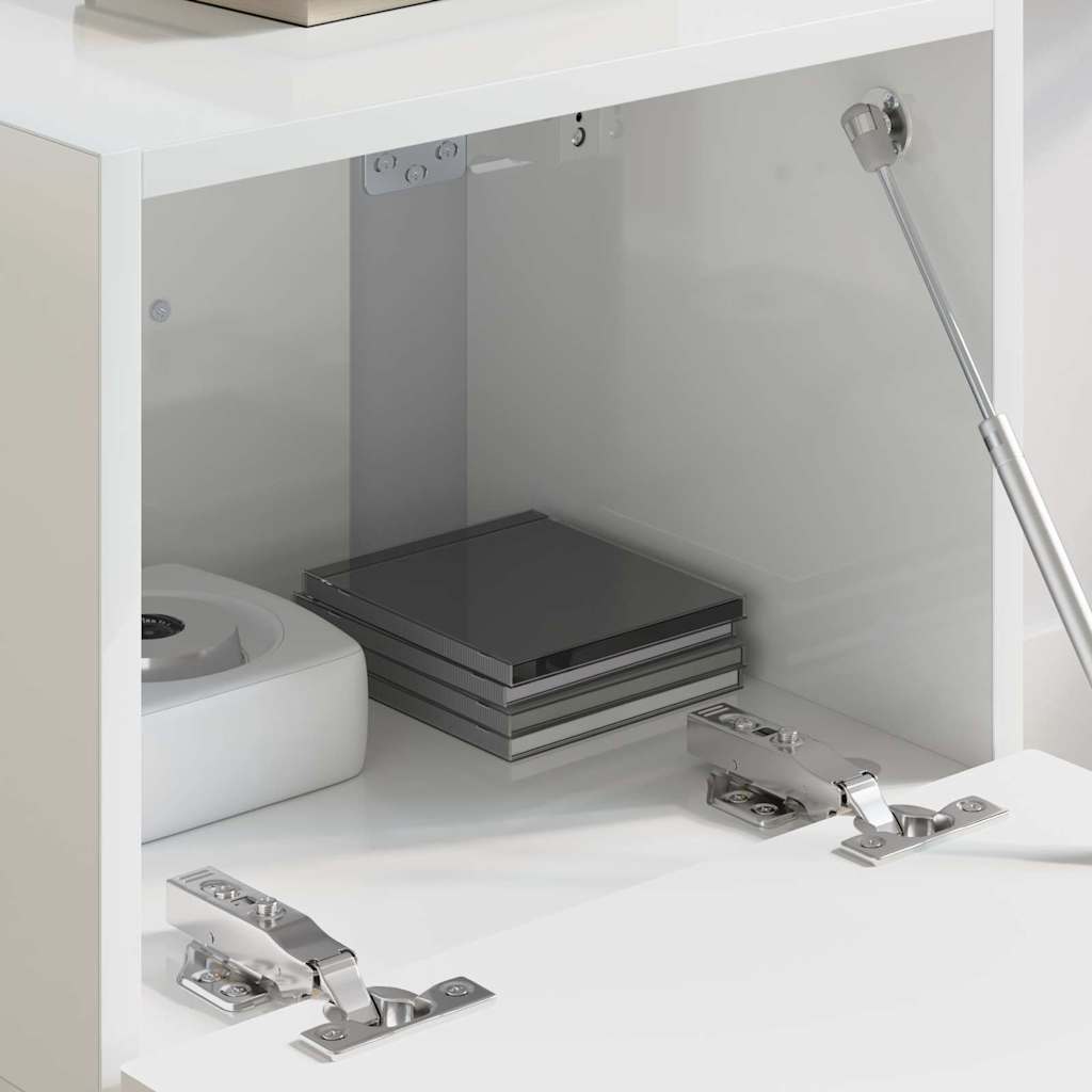 TV vægskab Gloss Hvid 60 x 31 x 29.5 cm Konstrueret træ