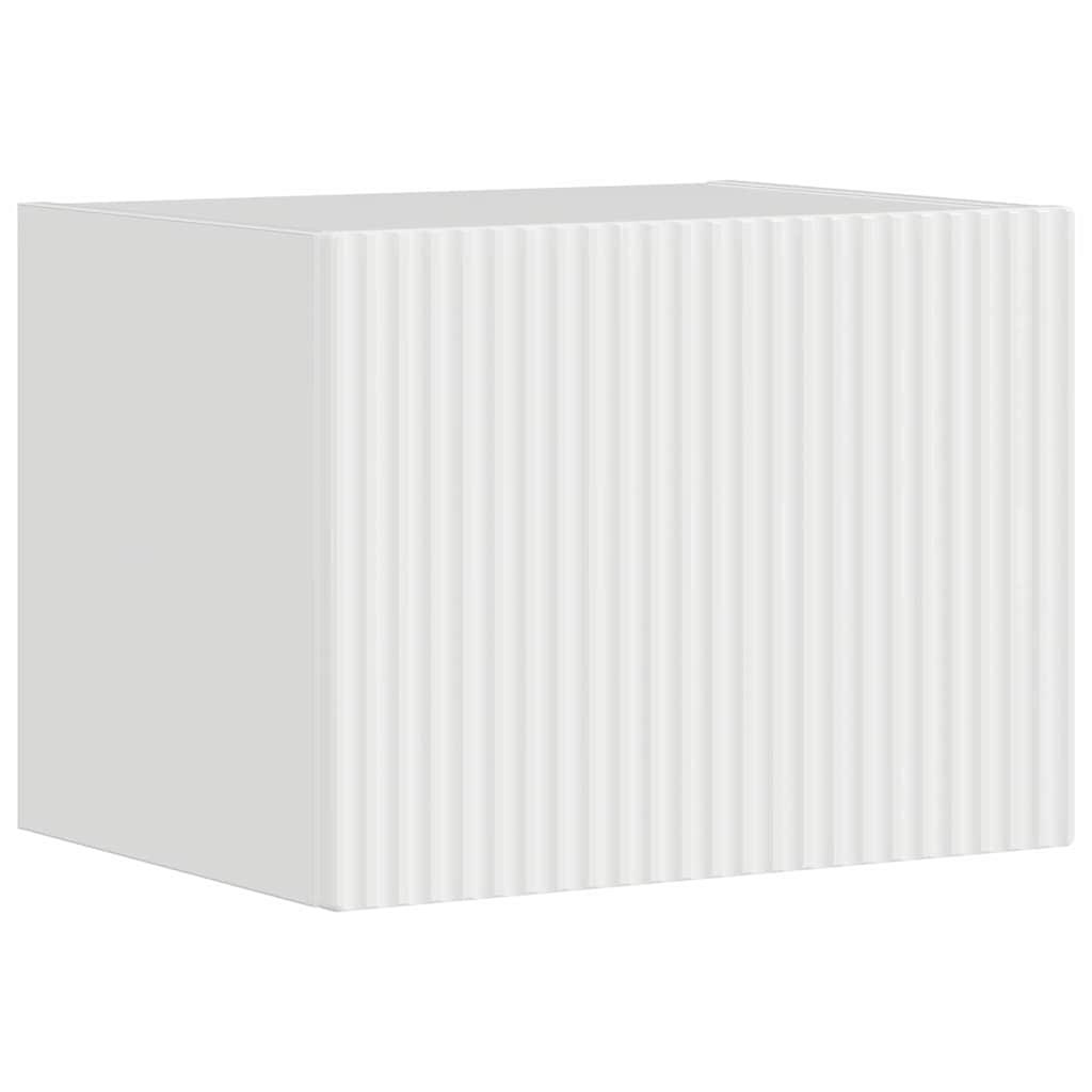 TV vægskab Gloss Hvid 60 x 31 x 29.5 cm Konstrueret træ