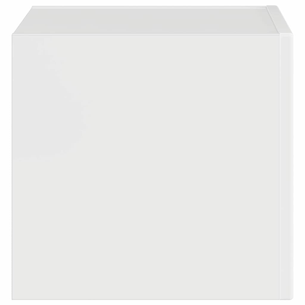 TV vægskab Gloss Hvid 60 x 31 x 29.5 cm Konstrueret træ