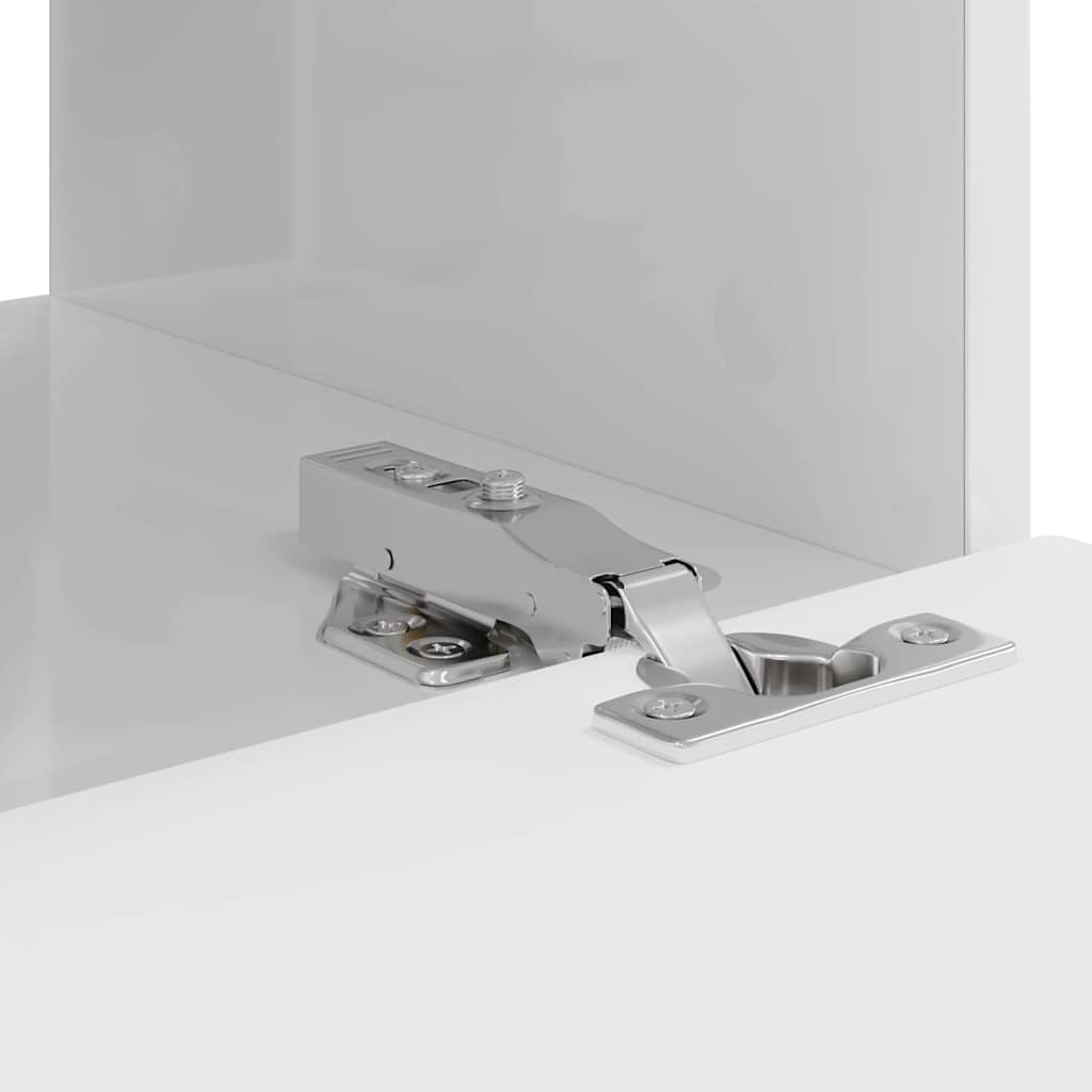 TV vægskab 2 pcs Gloss Hvid 60 x 31 x 29.5 cm Konstrueret træ