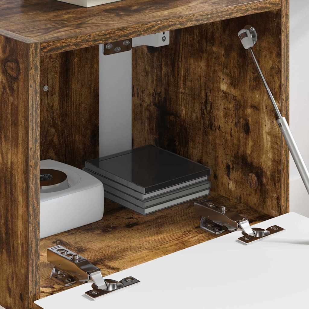 TV vægskab Røget eg 60 x 31 x 29.5 cm Konstrueret træ