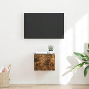 TV vægskab Røget eg 60 x 31 x 29.5 cm Konstrueret træ