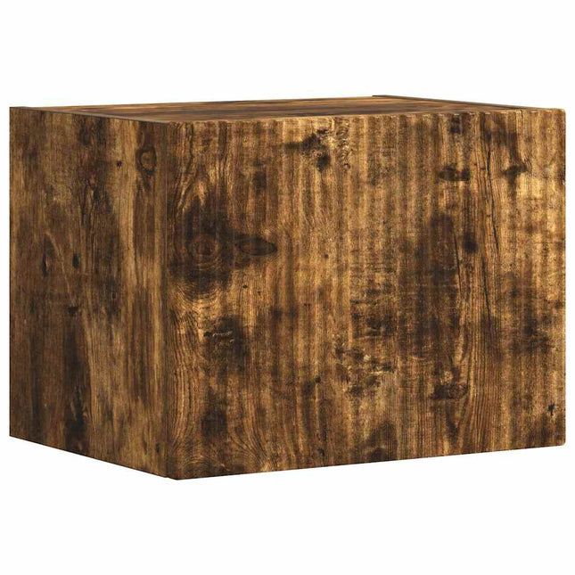 TV vægskab 39 x 31 x 29,5 cm Røget eg Konstrueret træ