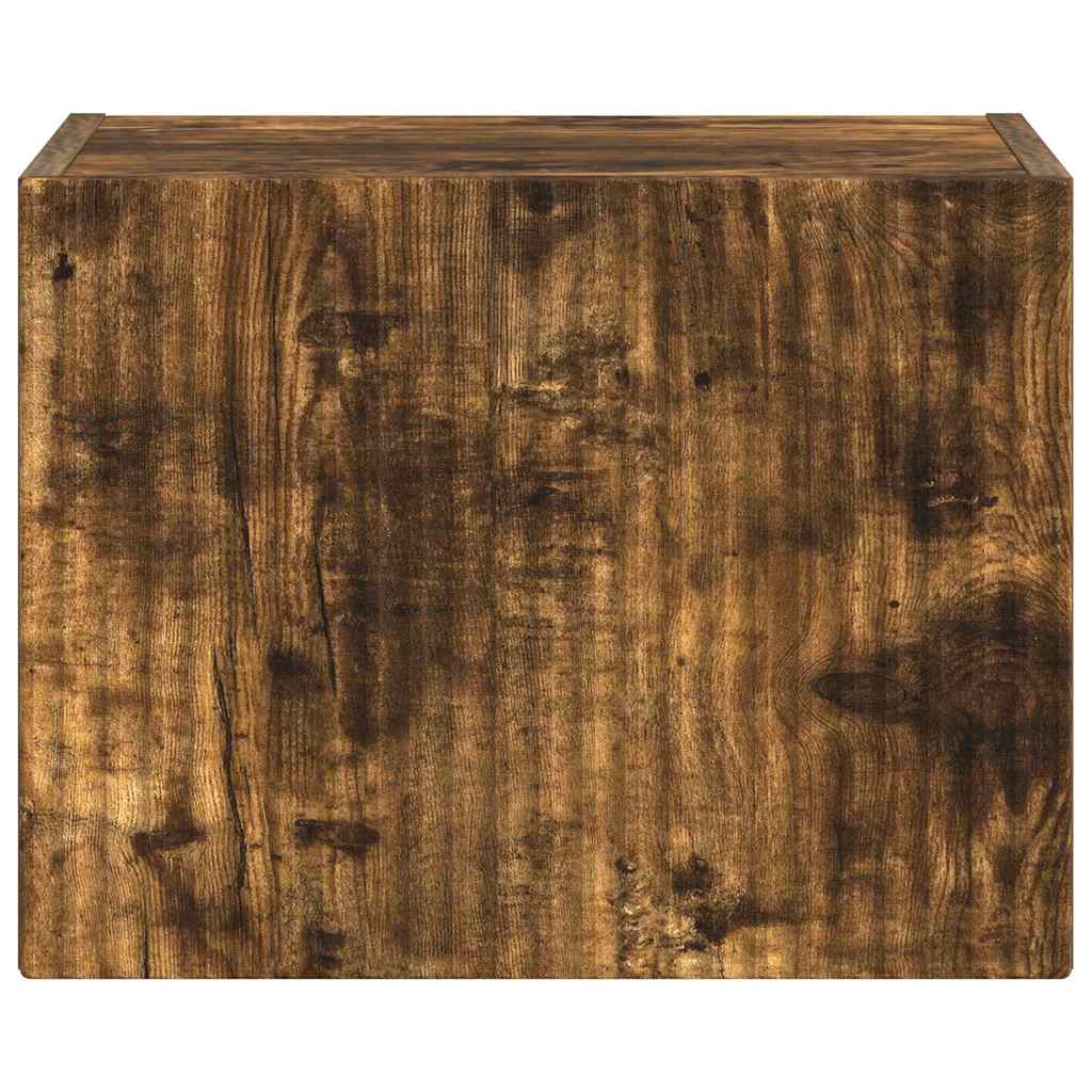 TV vægskab Røget eg 60 x 31 x 29.5 cm Konstrueret træ