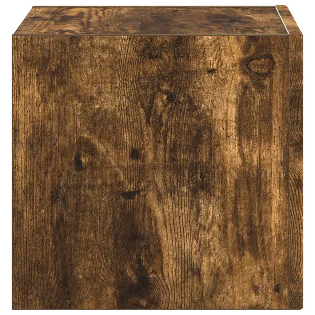 TV vægskab Røget eg 60 x 31 x 29.5 cm Konstrueret træ