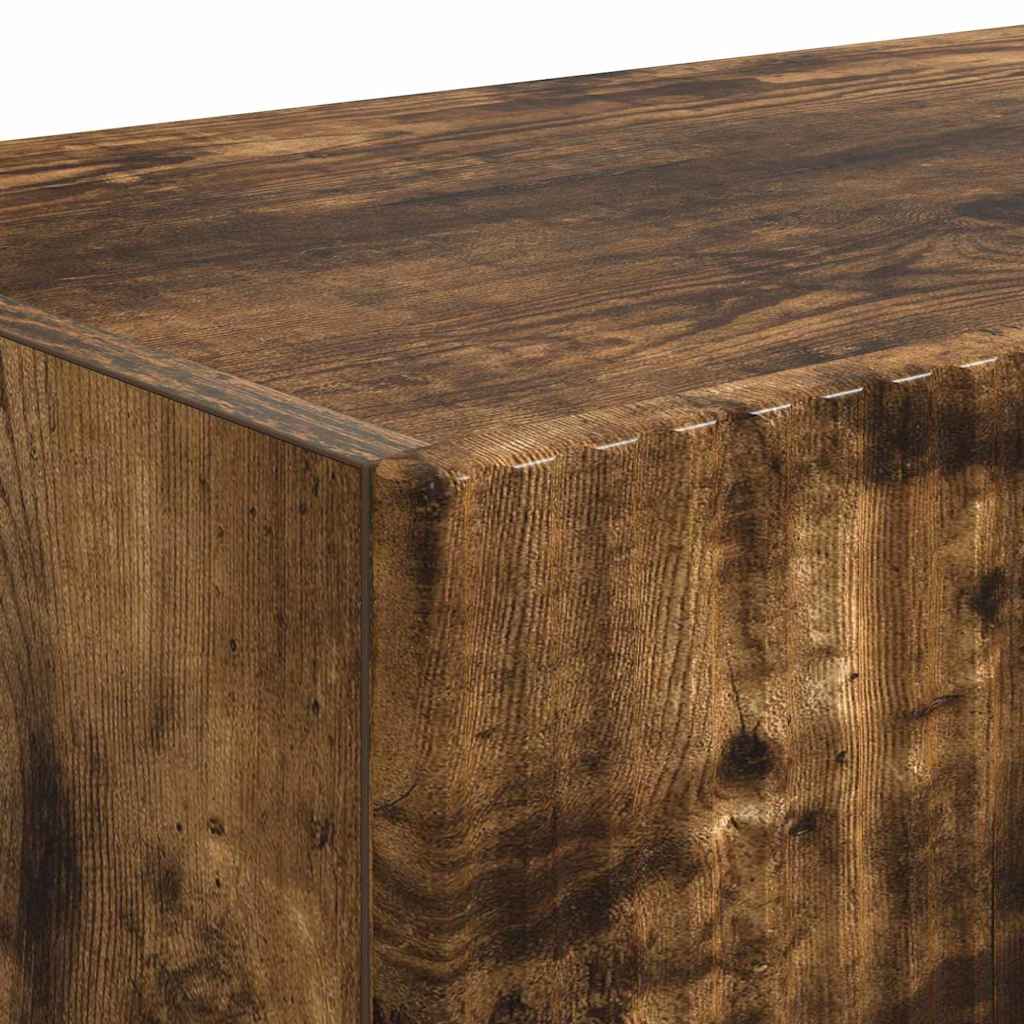 TV vægskab 2 pcs Røget eg 60 x 31 x 29.5 cm Konstrueret træ