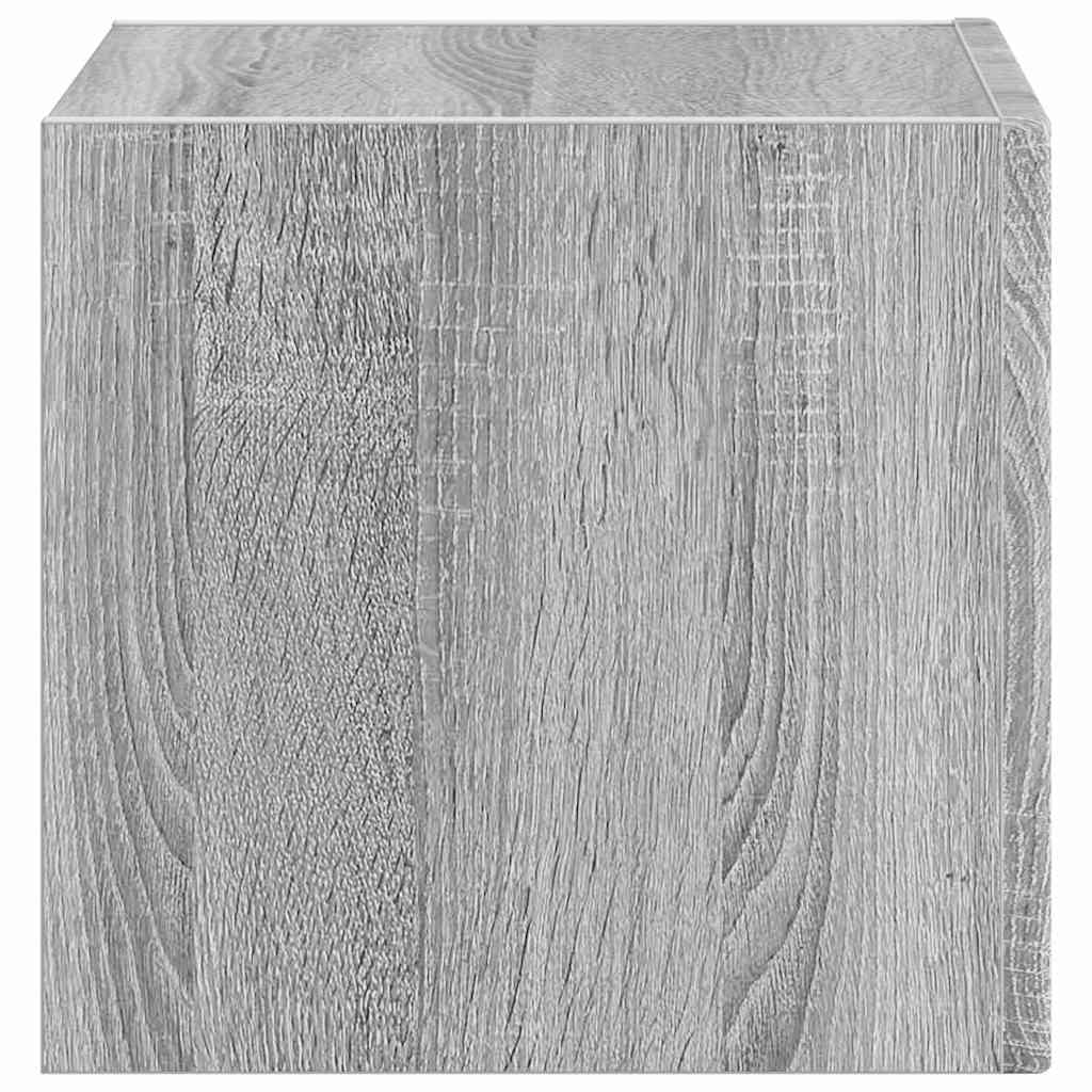 TV vægskab Grå Sonoma 60 x 31 x 29.5 cm Konstrueret træ