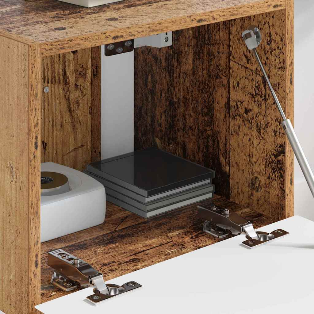 TV vægskab Gammelt træ 60 x 31 x 29.5 cm Konstrueret træ