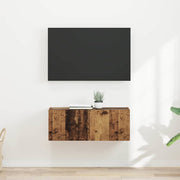 TV vægskab 2 pcs Gammelt træ 60 x 31 x 29.5 cm Konstrueret træ