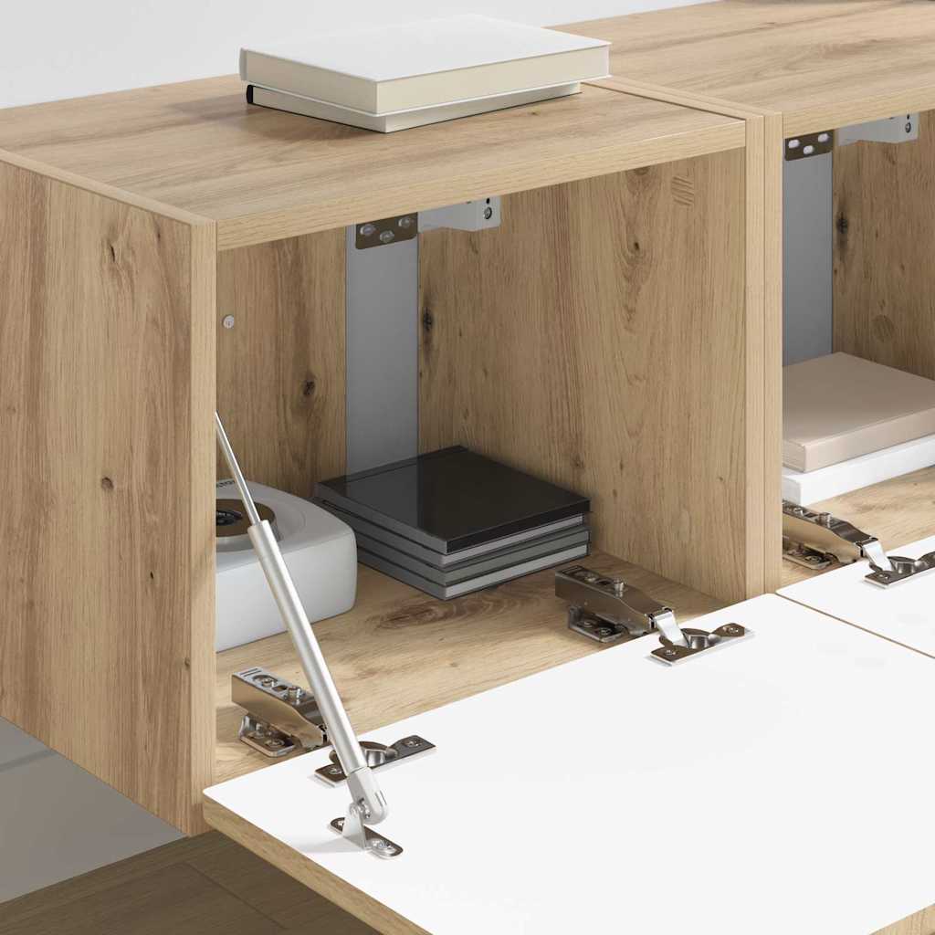 TV vægskab 2 pcs Artisan eg 60 x 31 x 29.5 cm Konstrueret træ