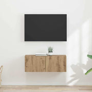 TV vægskab 2 pcs Artisan eg 60 x 31 x 29.5 cm Konstrueret træ