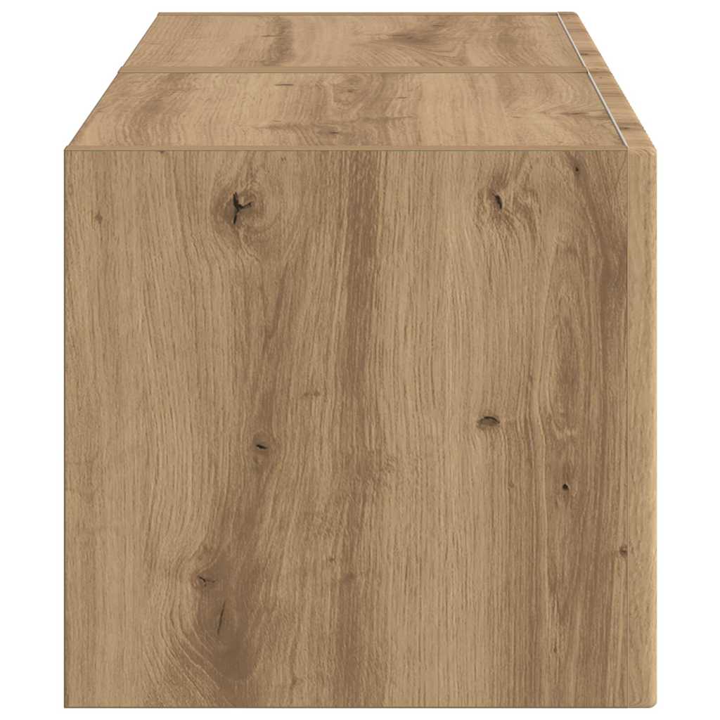 TV vægskab 2 pcs Artisan eg 60 x 31 x 29.5 cm Konstrueret træ