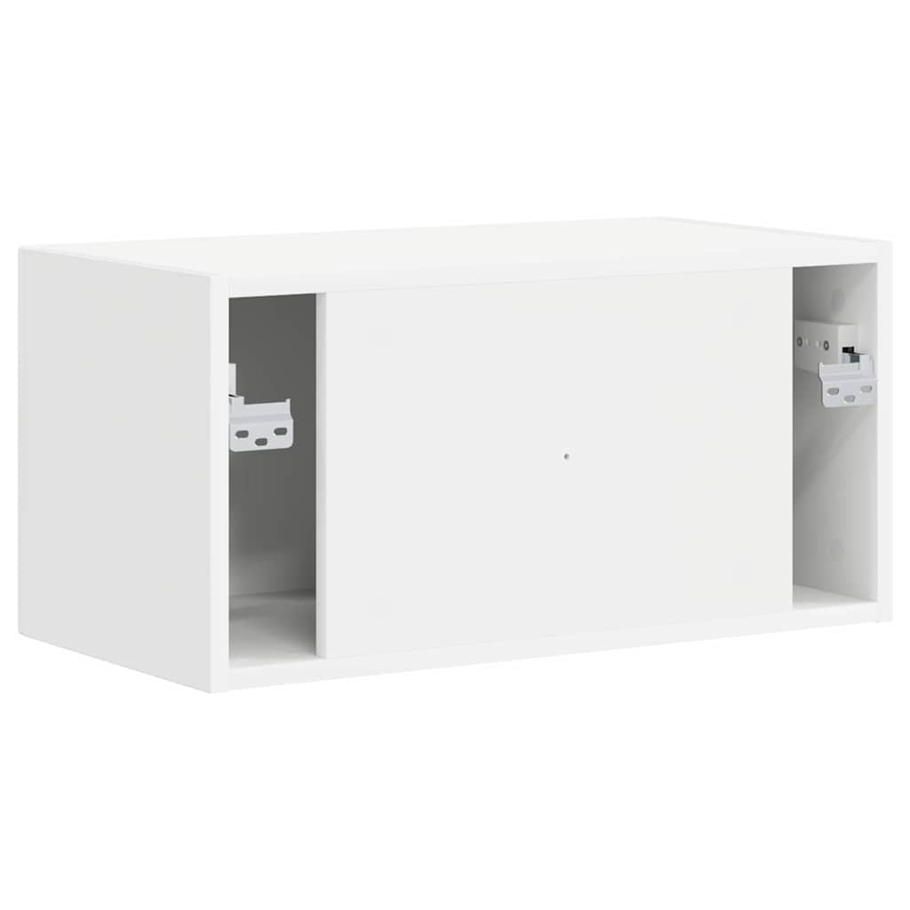 TV vægskab Vægmonteret Hvid 60 x 31 x 29,5 cm Konstrueret træ
