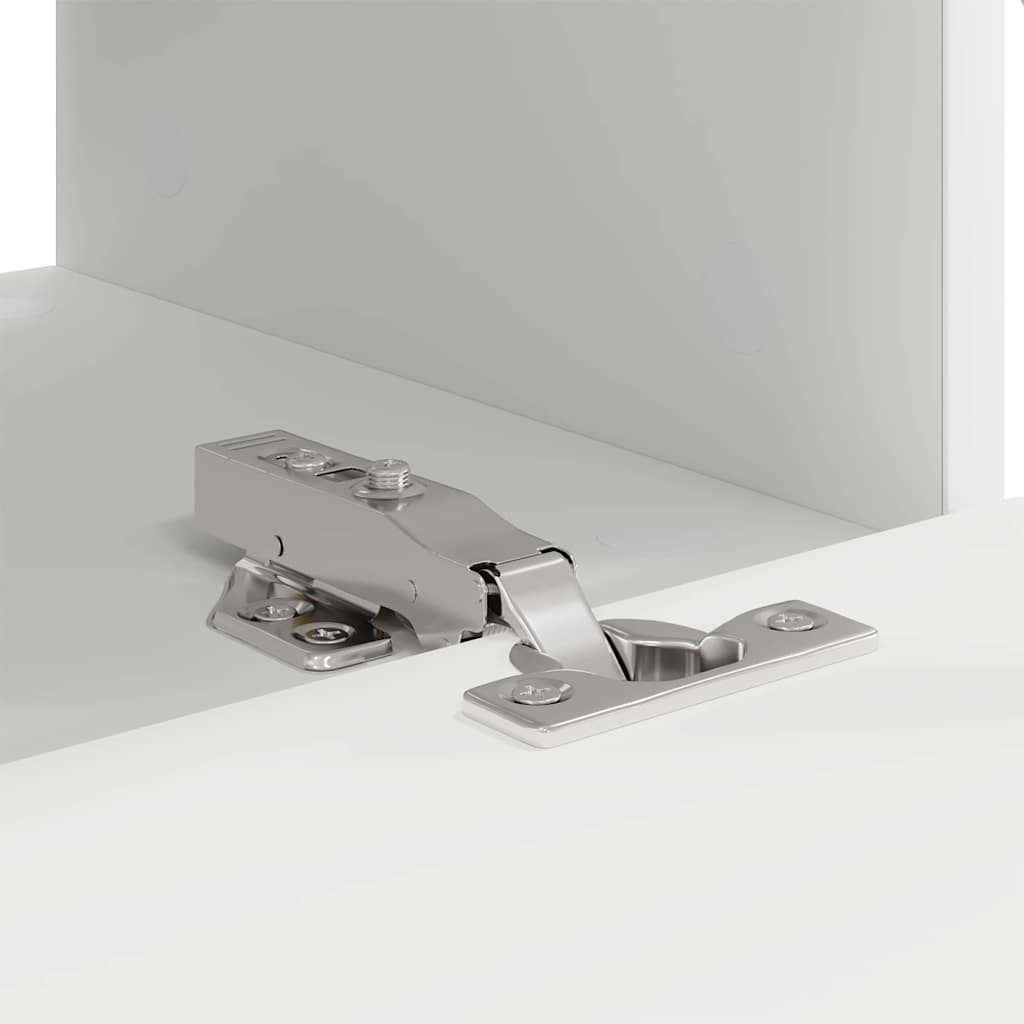 TV vægskab 2 pcs Hvid 60 x 31 x 29.5 cm Konstrueret træ