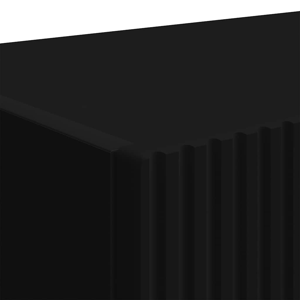 TV vægskab Vægmonteret Sort 60 x 31 x 29.5 cm Konstrueret træ