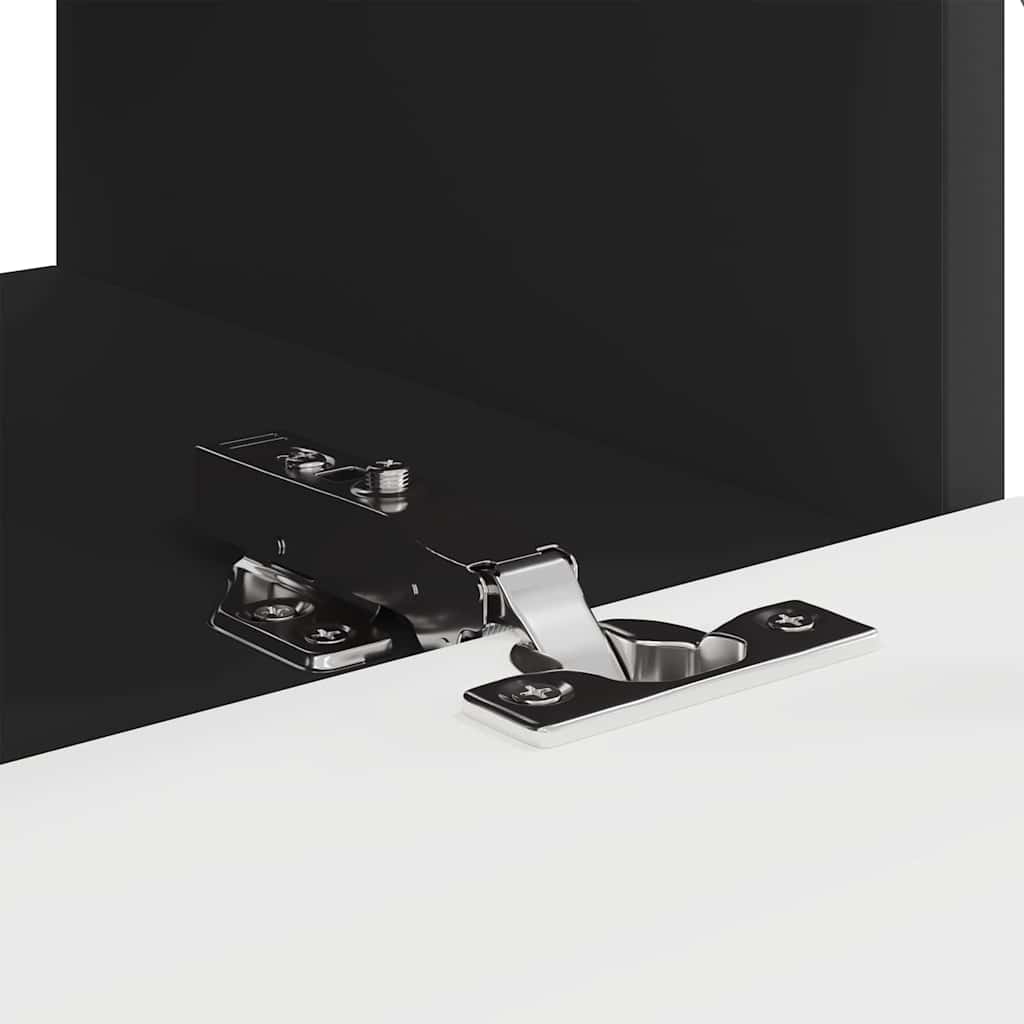 TV vægskab Vægmonteret Sort 60 x 31 x 29.5 cm Konstrueret træ