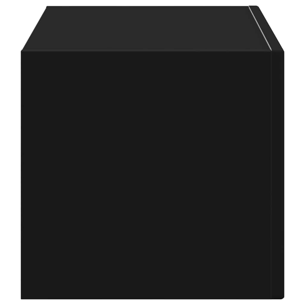 TV vægskab Vægmonteret Sort 60 x 31 x 29.5 cm Konstrueret træ