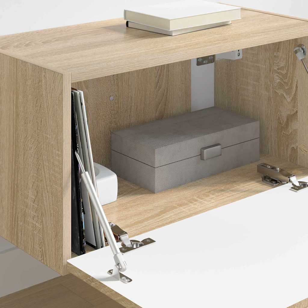 TV vægskab Vægmonteret Sonoma 60 x 31 x 29.5 cm Konstrueret træ