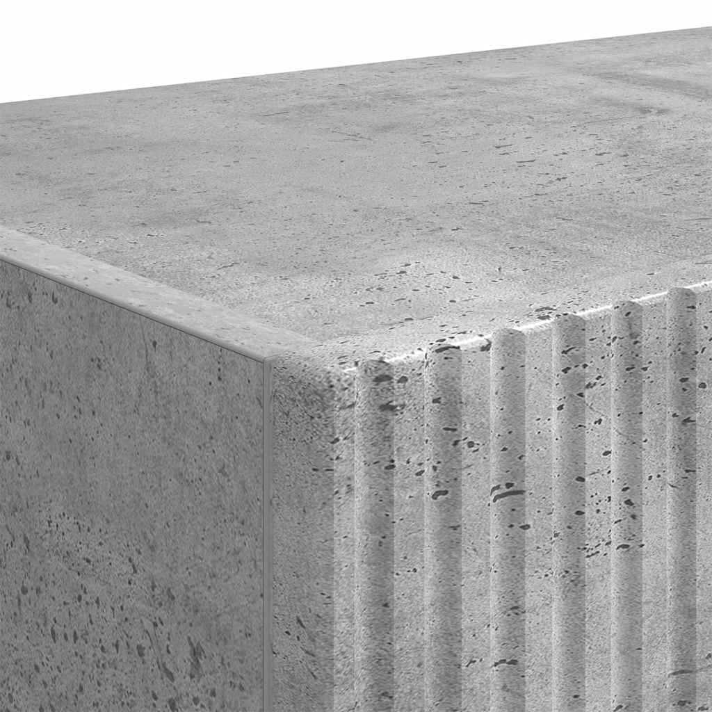 TV vægskab Vægmonteret Beton 60 x 31 x 29.5 cm Konstrueret træ