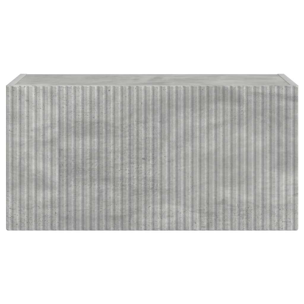 TV vægskab Vægmonteret Beton 60 x 31 x 29.5 cm Konstrueret træ