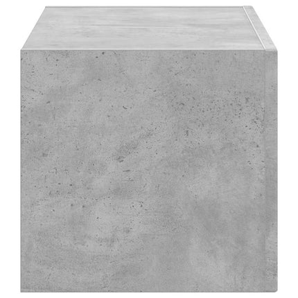 TV vægskab Vægmonteret Beton 60 x 31 x 29,5 cm Konstrueret træ