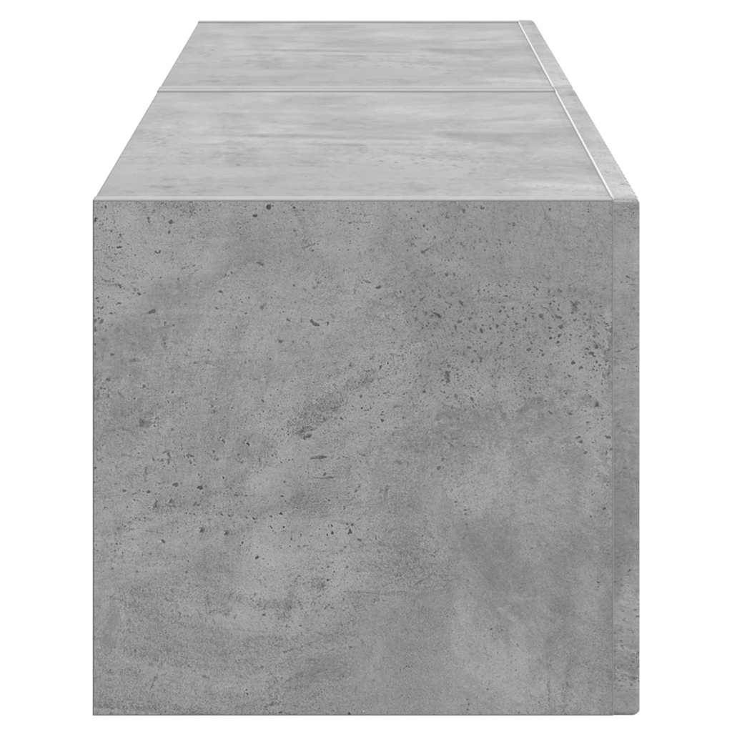 TV vægskab 2 pcs Beton 60 x 31 x 29.5 cm Konstrueret træ