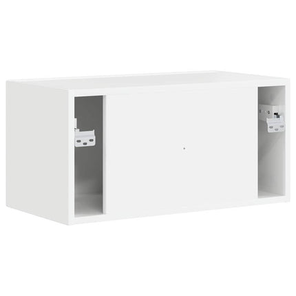 TV vægskab 60 x 31 x 29,5 cm Gloss Hvid Konstrueret træ