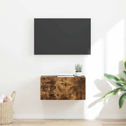 TV vægskab Røget eg 60 x 31 x 29.5 cm Konstrueret træ