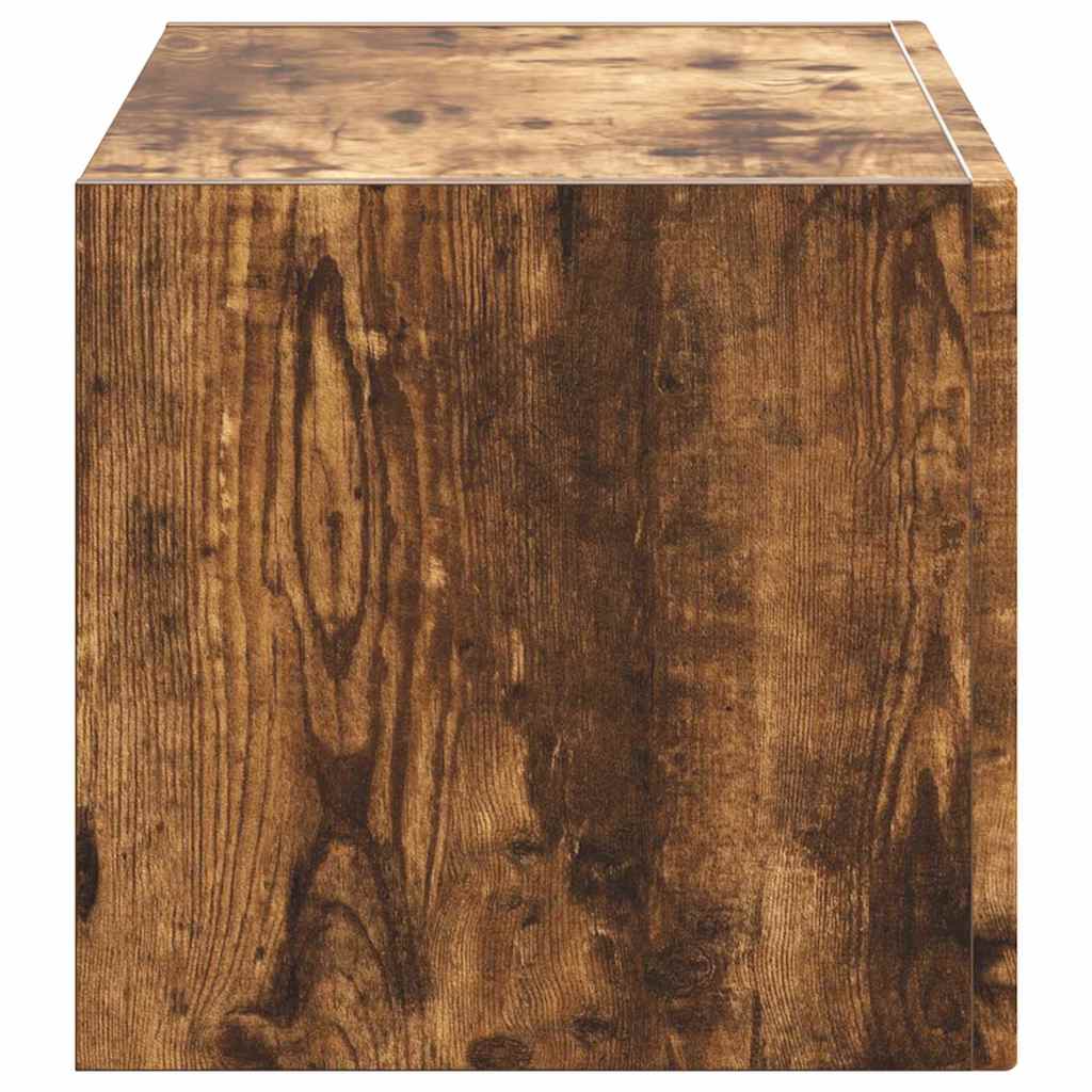 TV vægskab Røget eg 60 x 31 x 29.5 cm Konstrueret træ