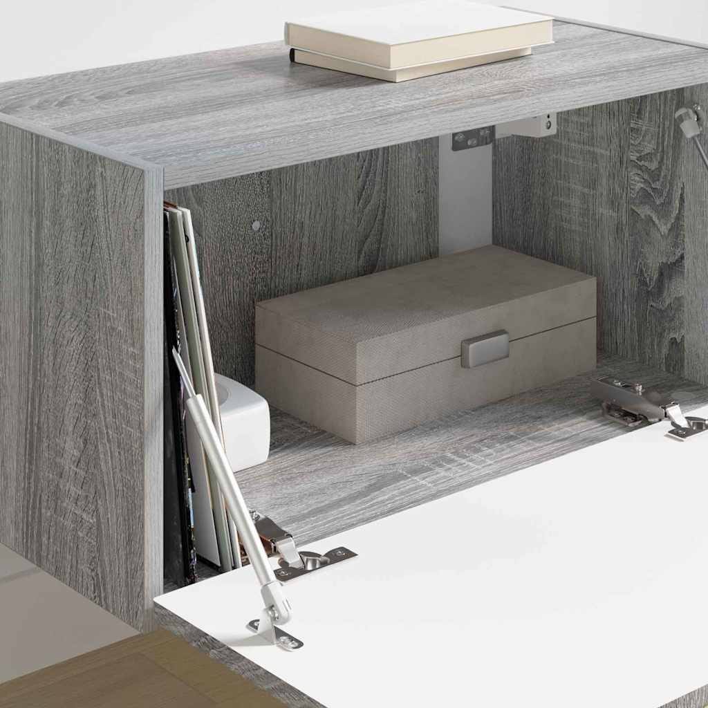 TV vægskab Grå Sonoma 60 x 31 x 29.5 cm Konstrueret træ