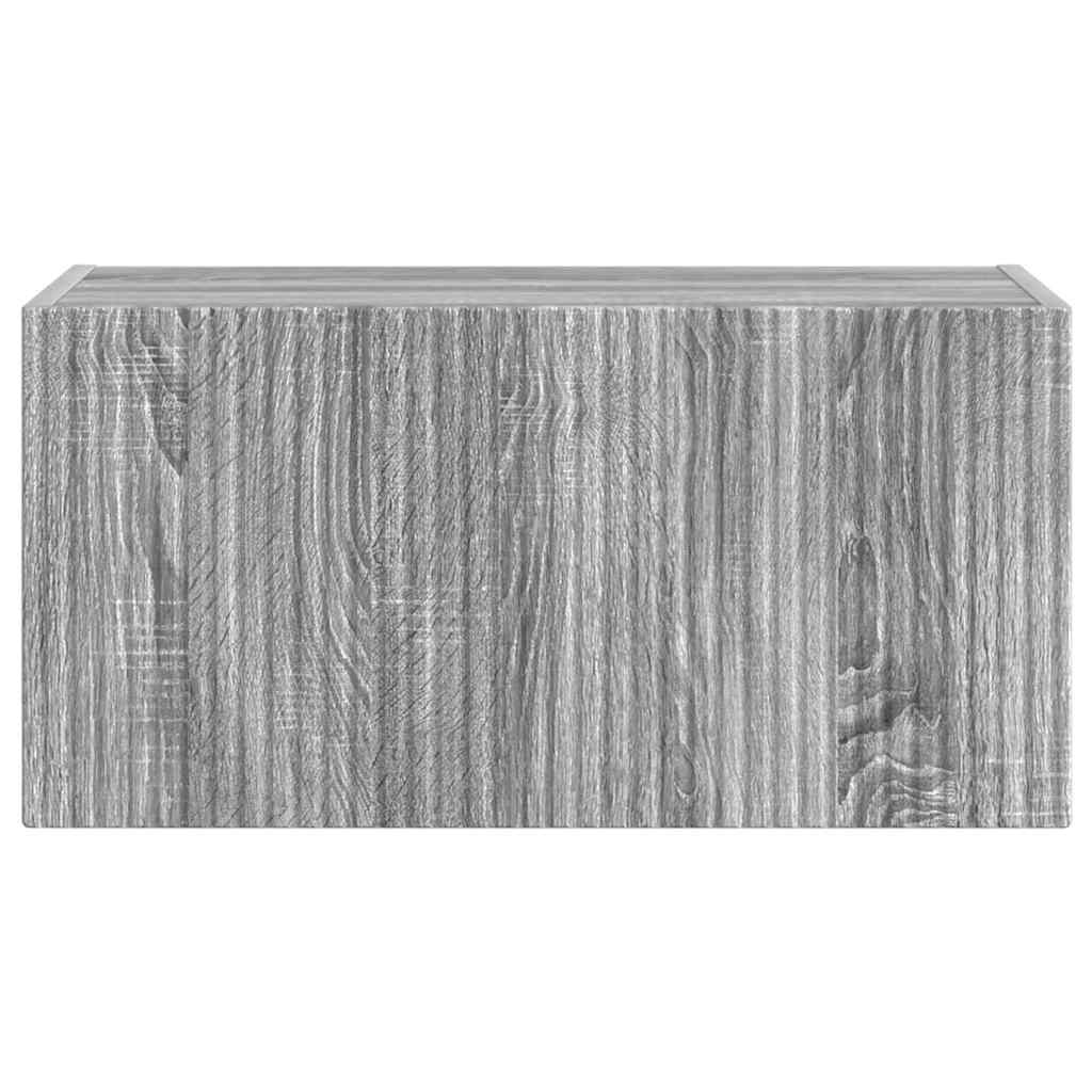 TV vægskab Grå Sonoma 60 x 31 x 29.5 cm Konstrueret træ