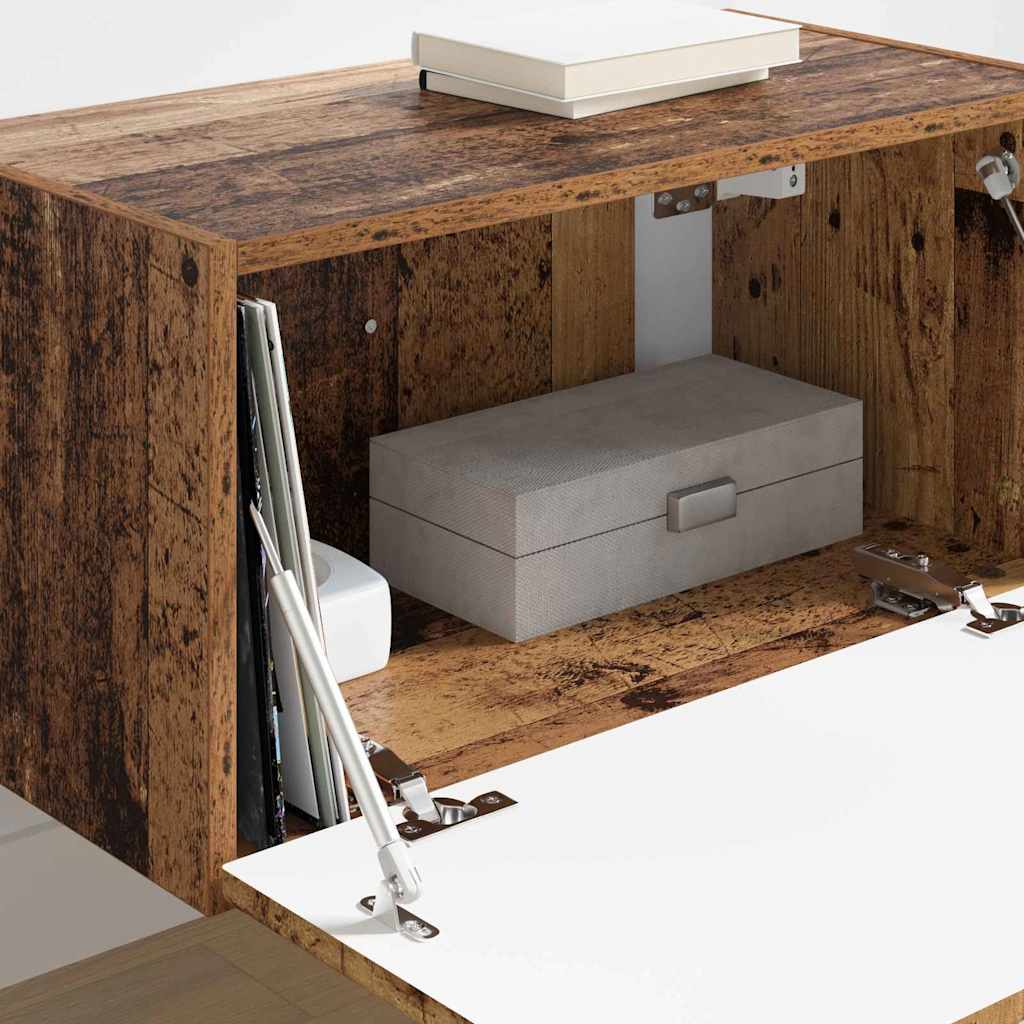 TV vægskab Gammelt træ 60 x 31 x 29.5 cm Konstrueret træ