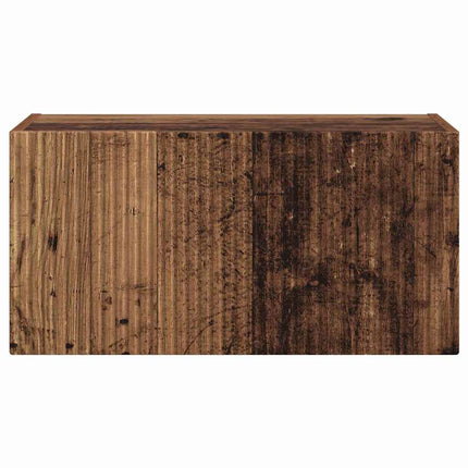 TV vægskab 60 x 31 x 29,5 cm Gammelt træ Konstrueret træ