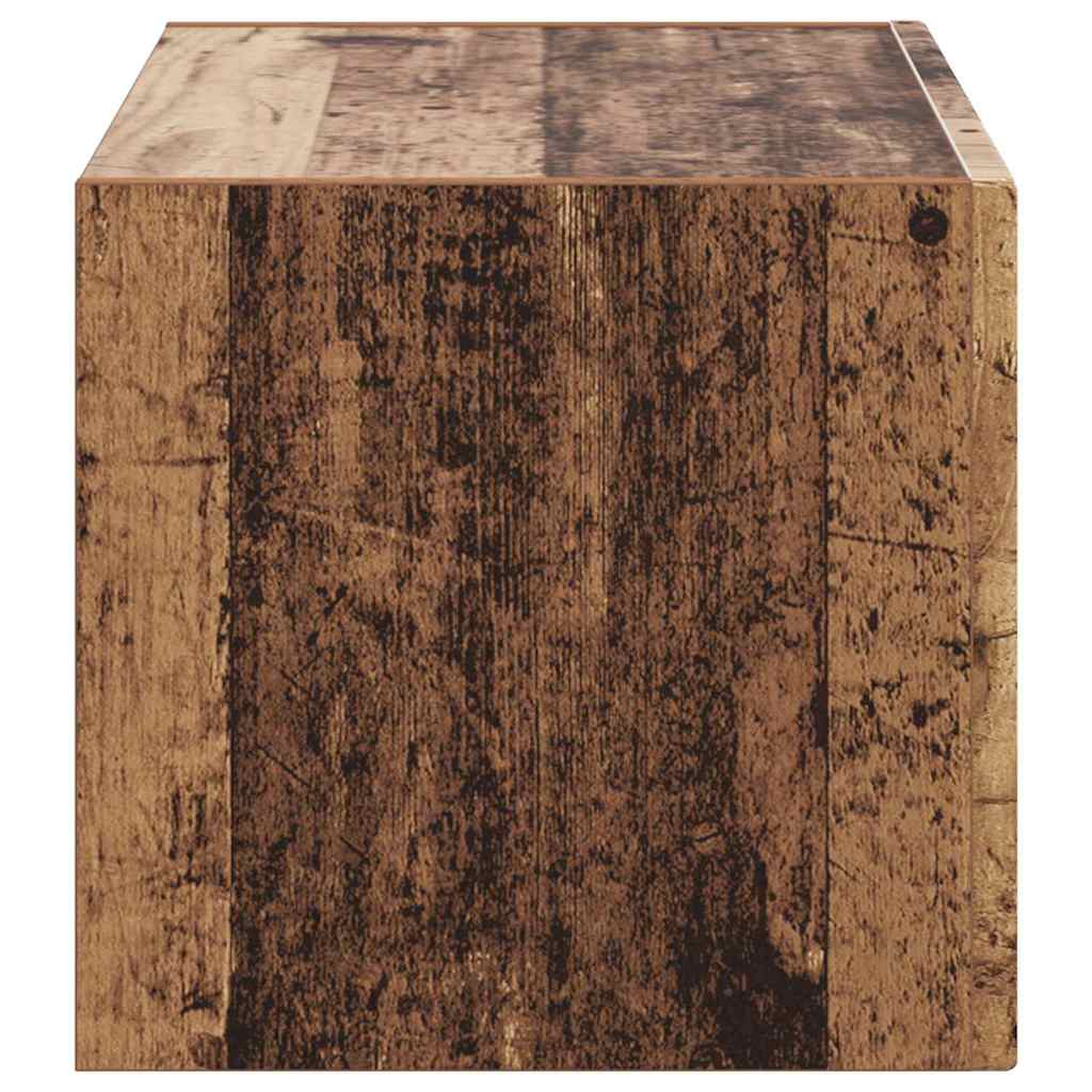 TV vægskab Gammelt træ 60 x 31 x 29.5 cm Konstrueret træ