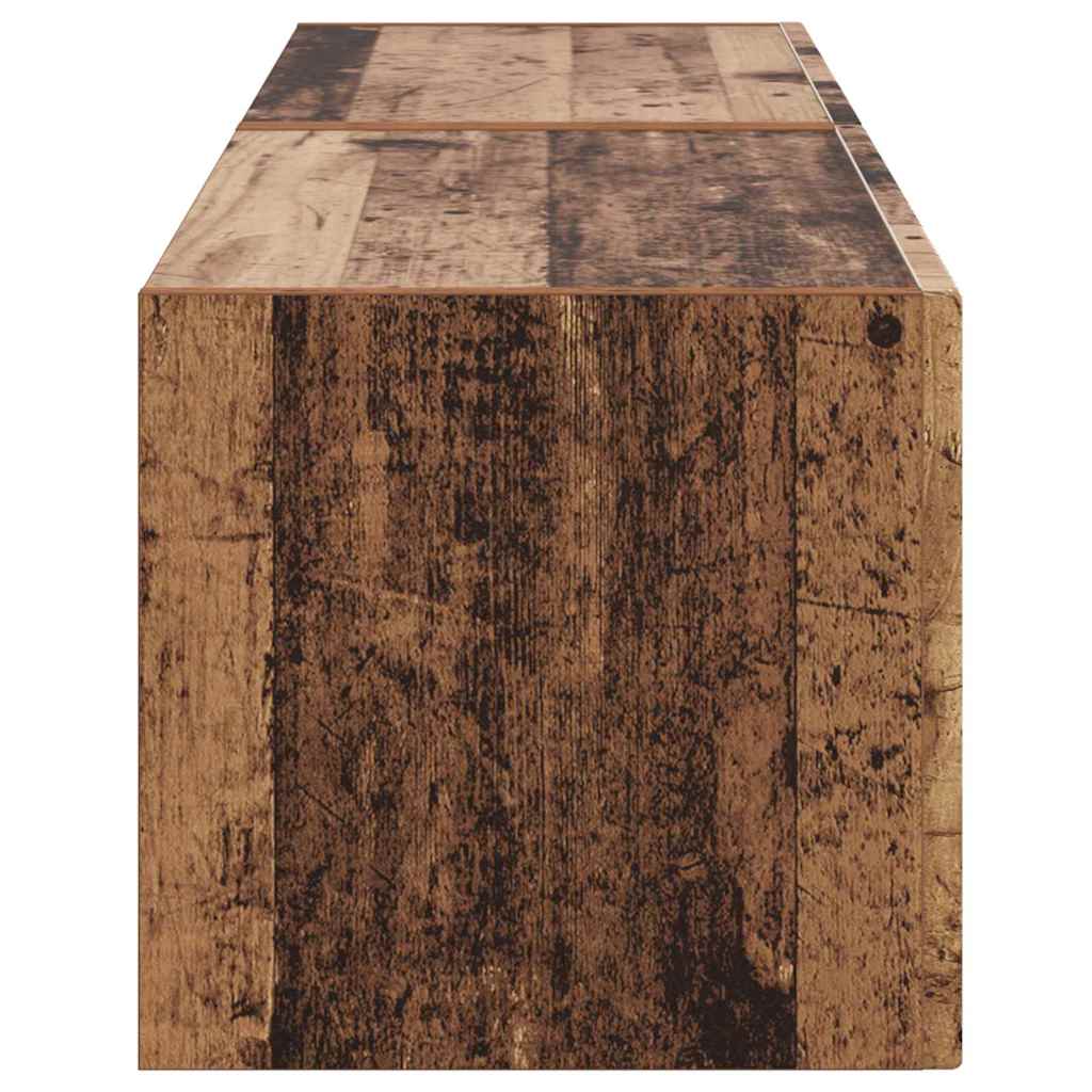 TV vægskab 2 pcs Gammelt træ 60 x 31 x 29.5 cm Konstrueret træ