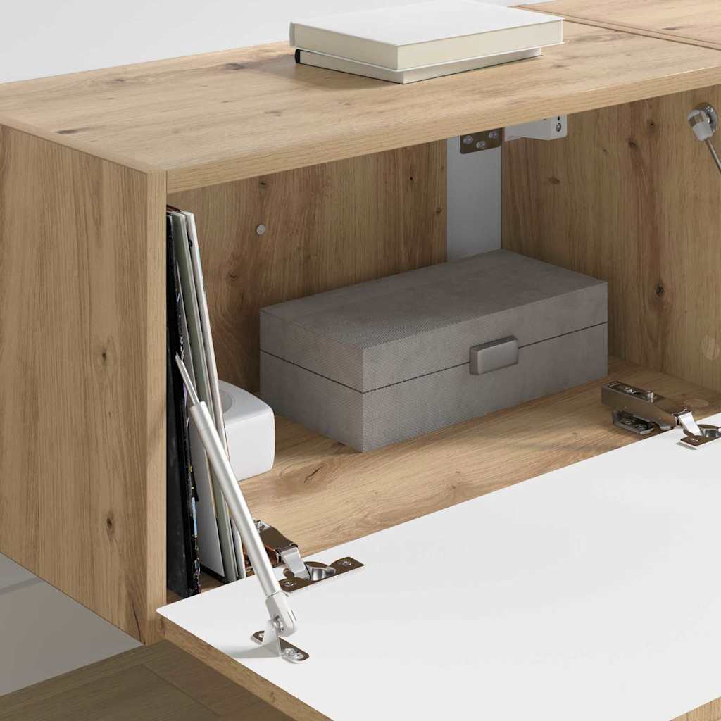 TV vægskab 2 pcs Artisan eg 60 x 31 x 29.5 cm Konstrueret træ