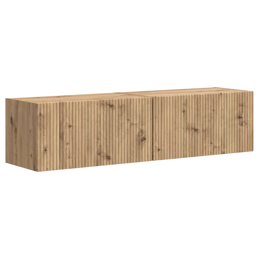 TV vægskab 2 pcs Artisan eg 60 x 31 x 29.5 cm Konstrueret træ