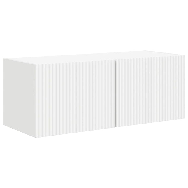 TV vægskab 78,5 x 31 x 29,5 cm Hvid Konstrueret træ