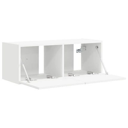TV vægskab 78,5 x 31 x 29,5 cm Hvid Konstrueret træ