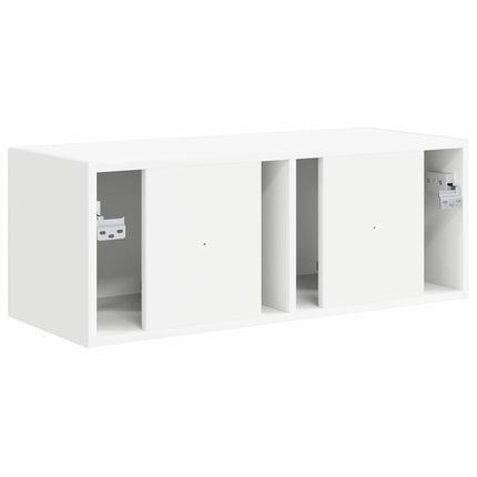 TV vægskab 78,5 x 31 x 29,5 cm Hvid Konstrueret træ
