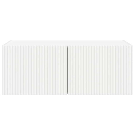TV vægskab 78,5 x 31 x 29,5 cm Hvid Konstrueret træ